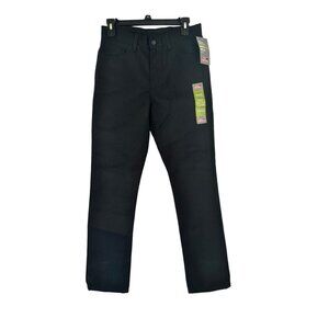 Dickies Slim Fit Skinny Leg Twill Pant Boys 16 Black Easy Care New